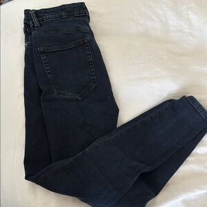 Zara Women's Skinny Jeans - Dark Blue